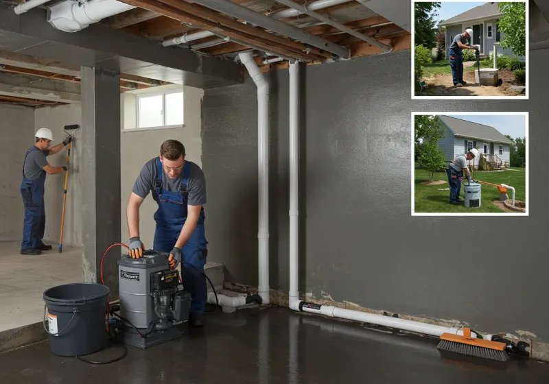 Basement Waterproofing and Flood Prevention process in New Whiteland, IN